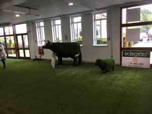 Artificial Grass Cow